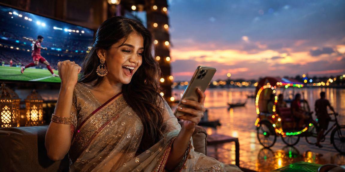 ঢাকায় bbaji প্ল্যাটফর্মে লগইন করে বোনাস উপভোগ করছেন একজন ব্যবহারকারী